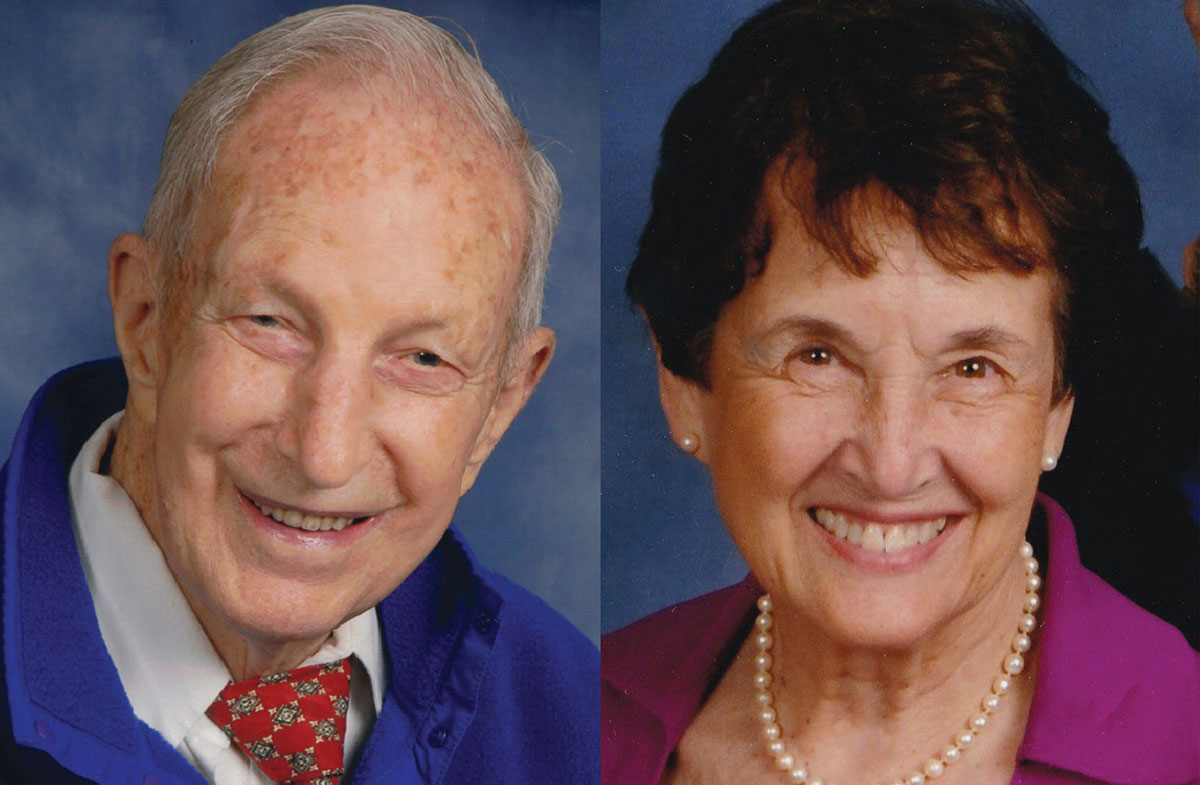 Headshots of Sally and Raymond Ehrle