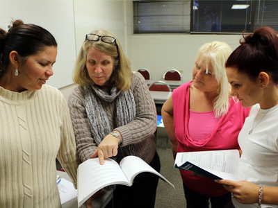 students having discussion